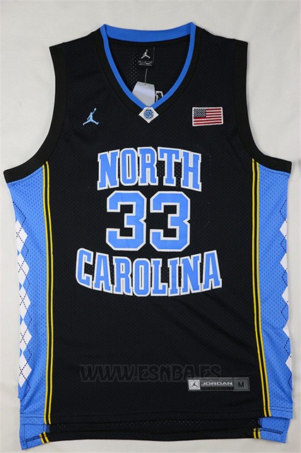 Camiseta NCAA North Carolina Tar Heels Antawn Jamison #33 Negro